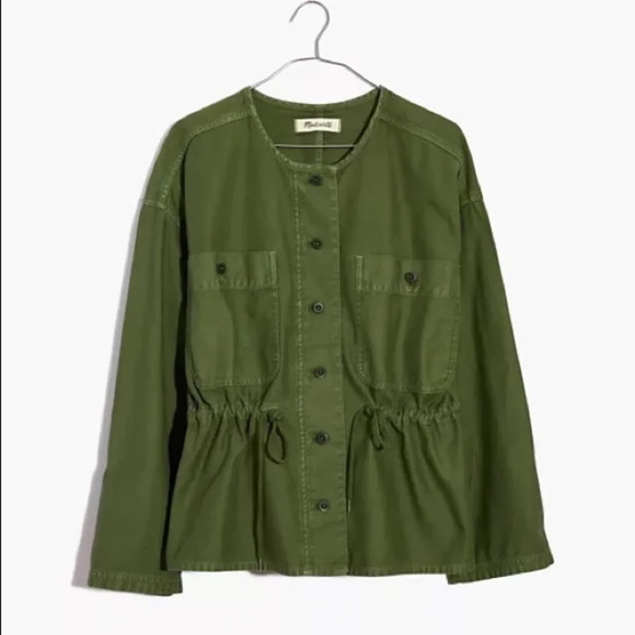 Madewell Claremont Drawstring Jacket AL889 Size XS cotton - Picture 4 of 13